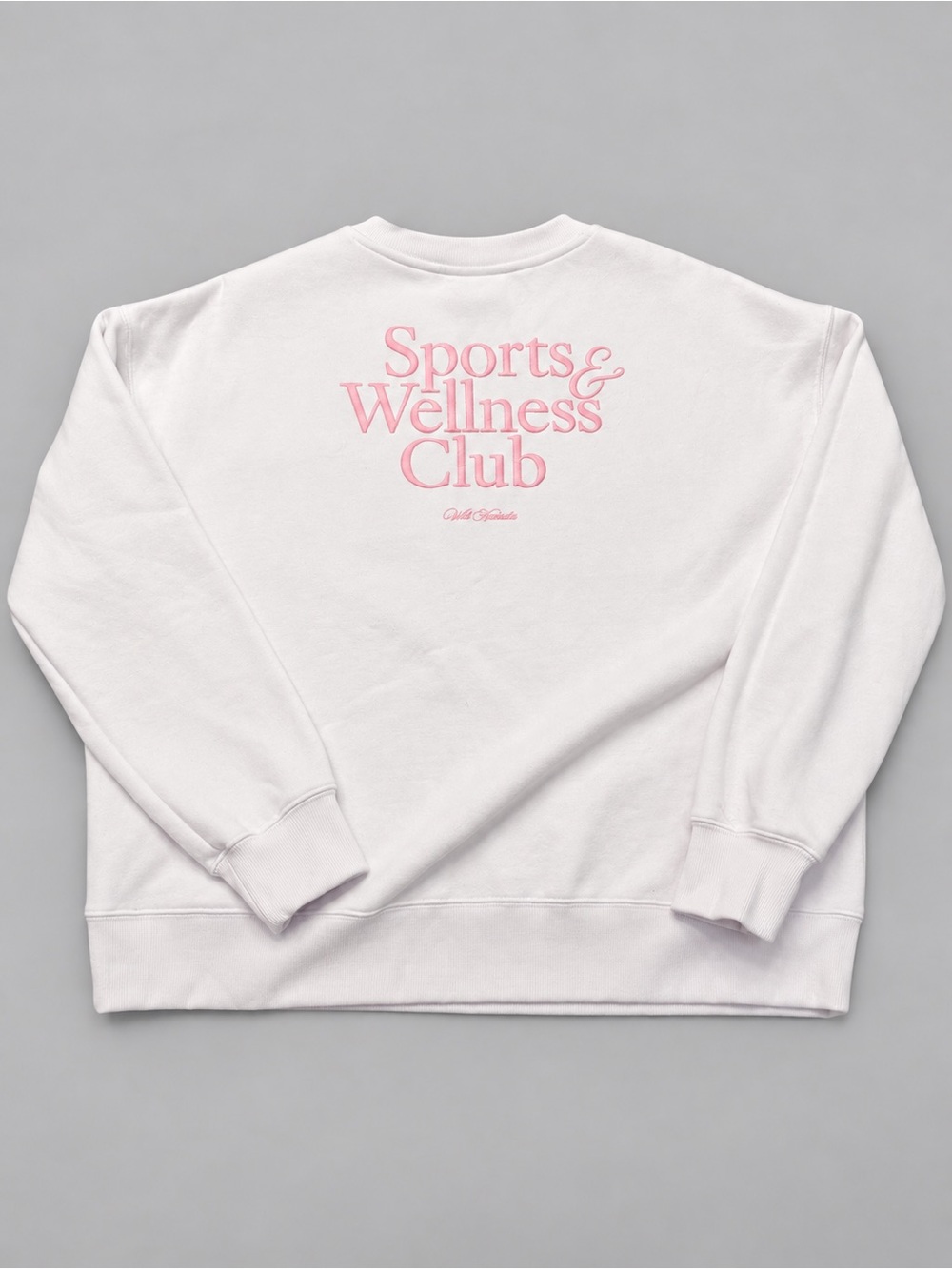 Wilo The Label Sports & Wellness Club Oversized Sweatshirt White Pink L